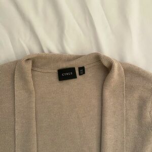 Women’s sweater jacket.